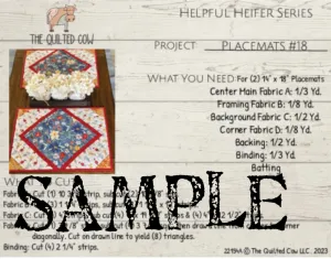 Helpful Heifer Placemat #18