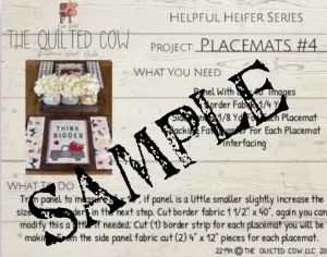 Helpful Heifer Placemats #4