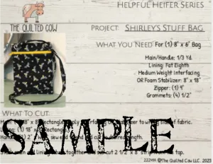 Helpful Heifer Shirley's Stuff Bag