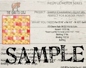 Helpful Heifer Simply Charming Quilt #6