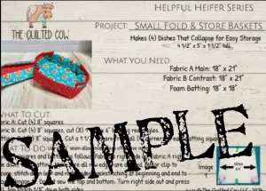 Helpful Heifer Small Fold & Store Baskets