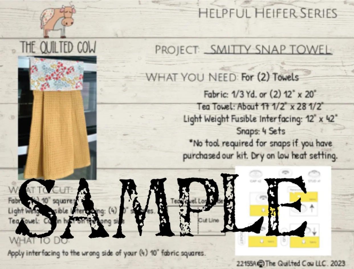 Helpful Heifer Smitty Snap Towel