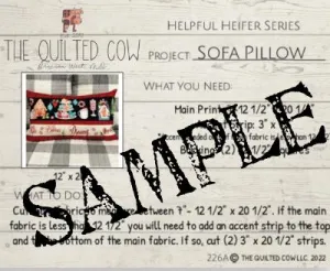 Helpful Heifer Sofa Pillow