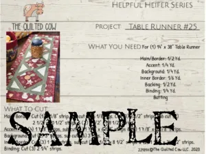 Helpful Heifer Table Runner #25