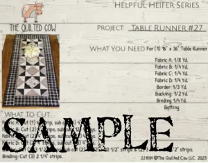 Helpful Heifer Table Runner #27