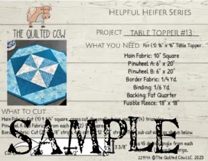 Helpful Heifer Table Topper #13