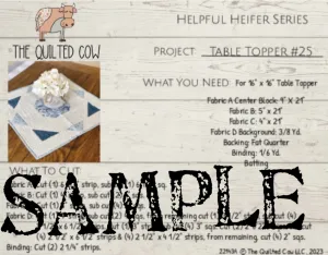 Helpful Heifer Table Topper #25