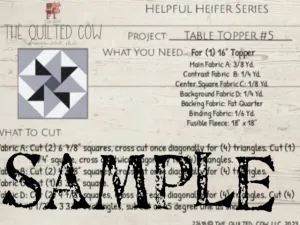 Helpful Heifer Table Topper #5