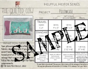 Helpful Heifer Travel Pillowcase