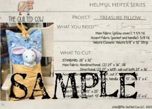 Helpful Heifer Treasure Pillow