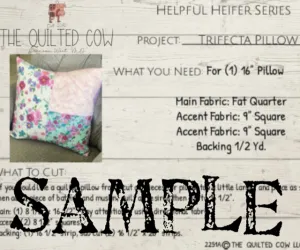 Helpful Heifer Trifecta Pillow