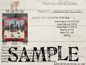 Helpful Heifer Window Pillow