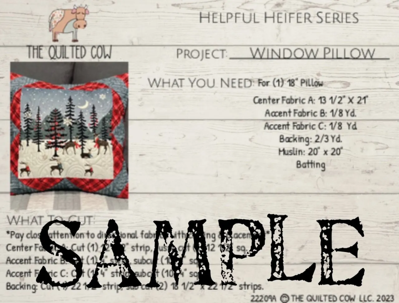 Helpful Heifer Window Pillow