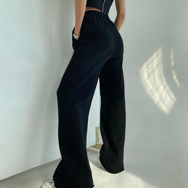 High Waist Sweatpants | Relaxed-fit Sweatpants Jogger | Casual Loose Pants | Jogging Pants | Women cotton Pants | Women's Comfy Sweatpants