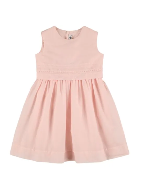 Il Gufo   Sleeveless cotton poplin dress 