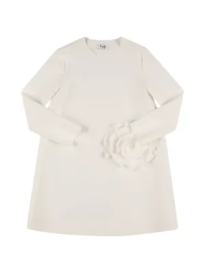 Il Gufo   Stretch poly dress w/ flower 
