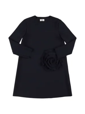 Il Gufo   Stretch poly dress w/ flower 