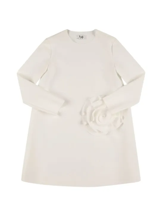 Il Gufo   Stretch poly dress w/ flower 