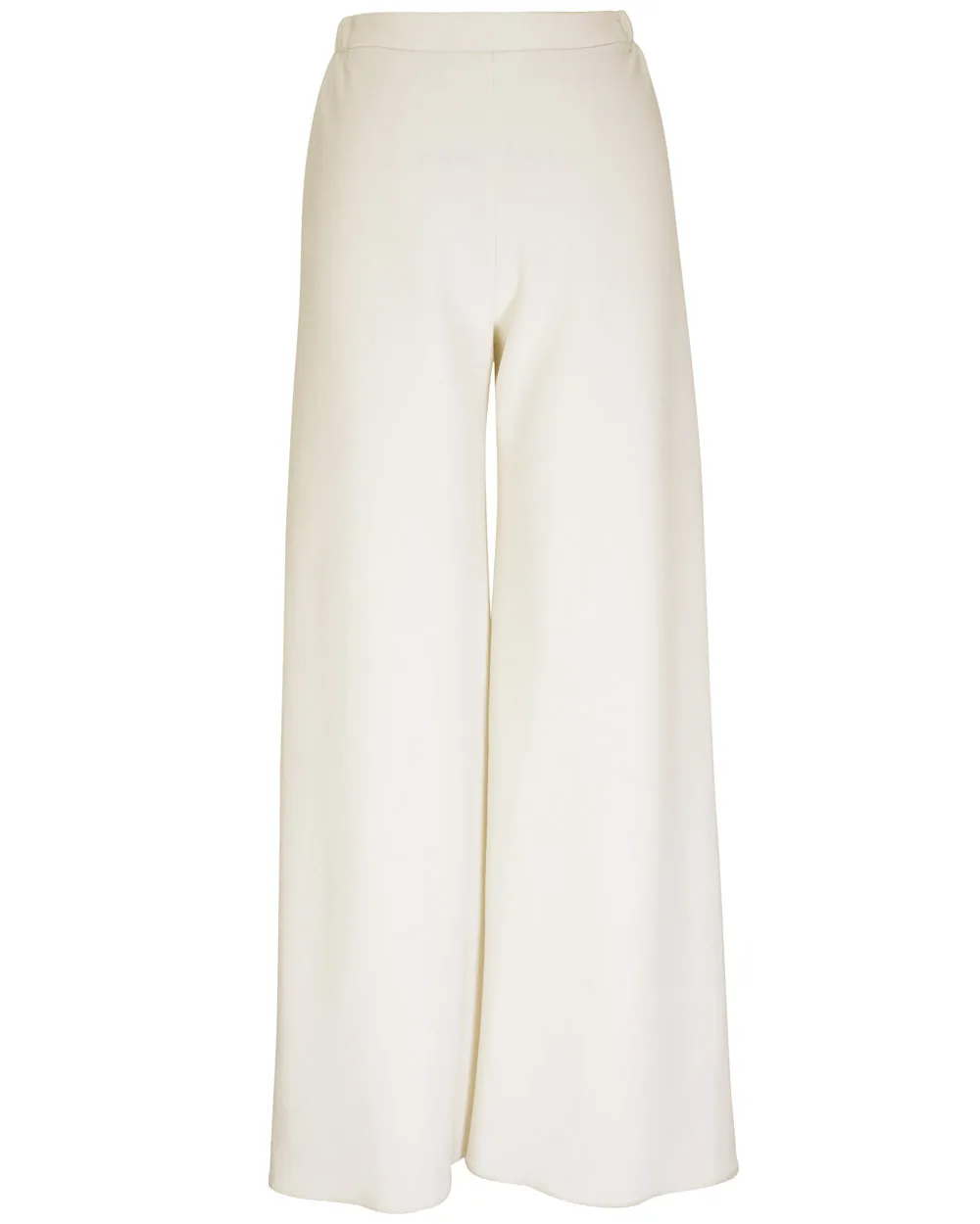 Ivory Wool Chute Pant