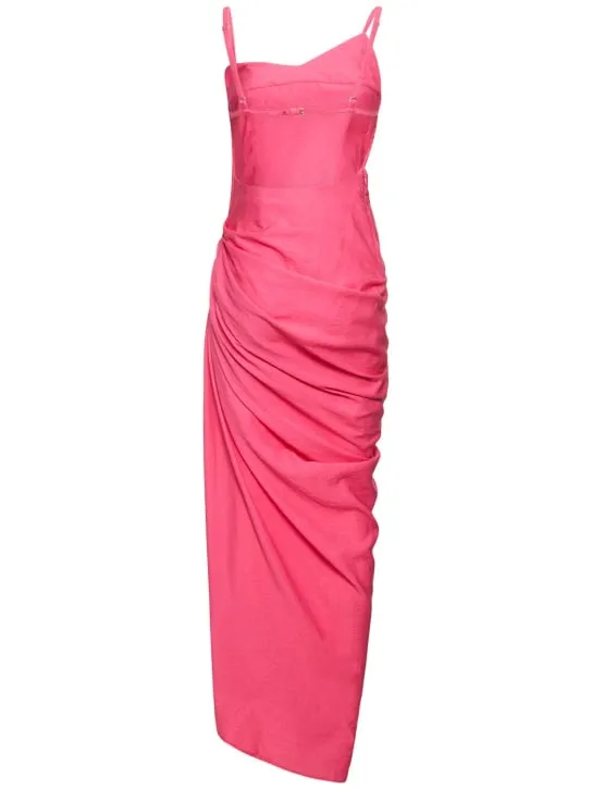 Jacquemus   La robe Saudade long viscose blend dress 
