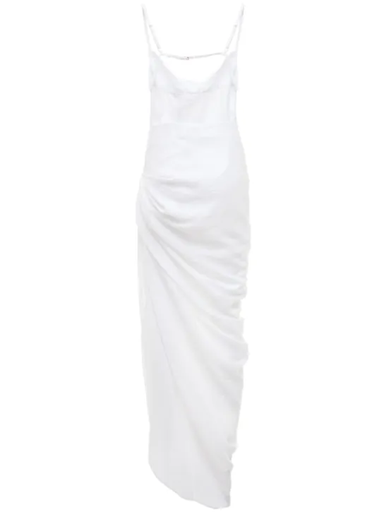 Jacquemus   La robe Saudade long viscose blend dress 