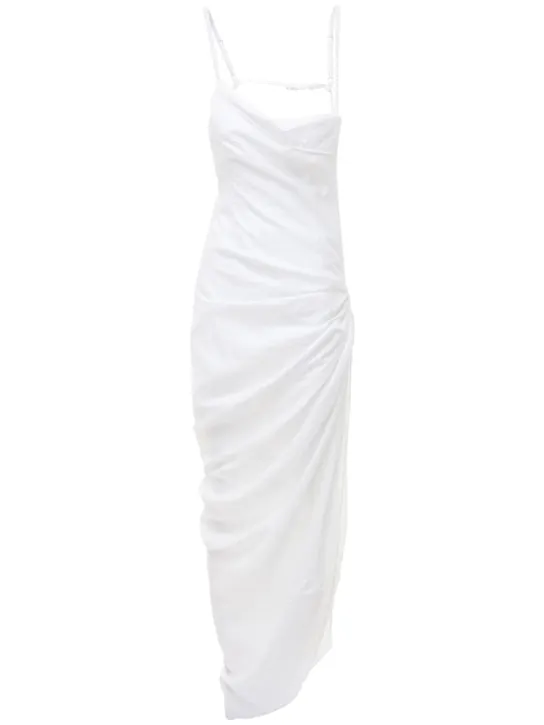 Jacquemus   La robe Saudade long viscose blend dress 