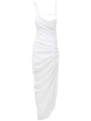 Jacquemus   La robe Saudade long viscose blend dress 