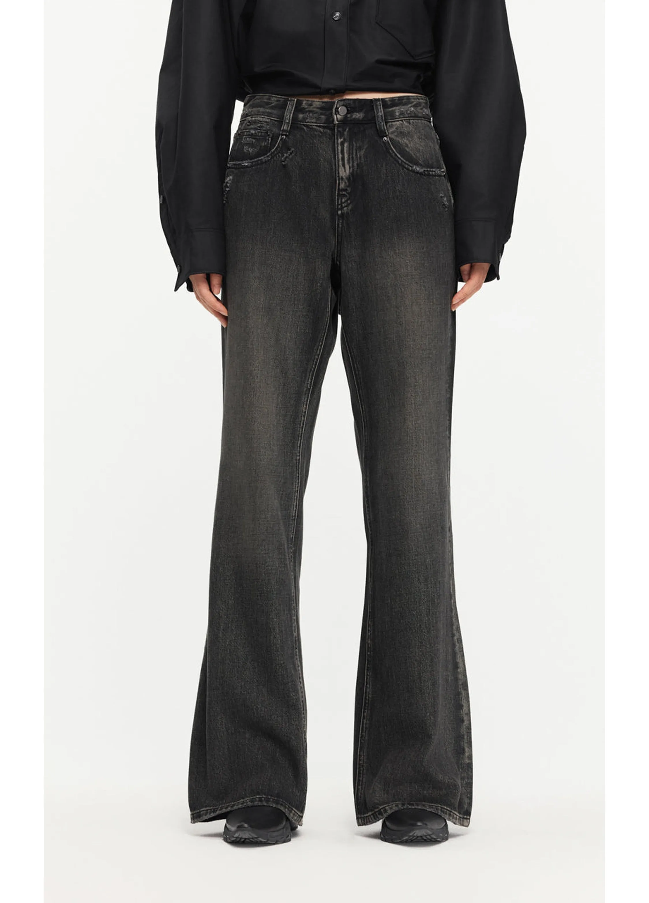 JNBY urban flared jeans