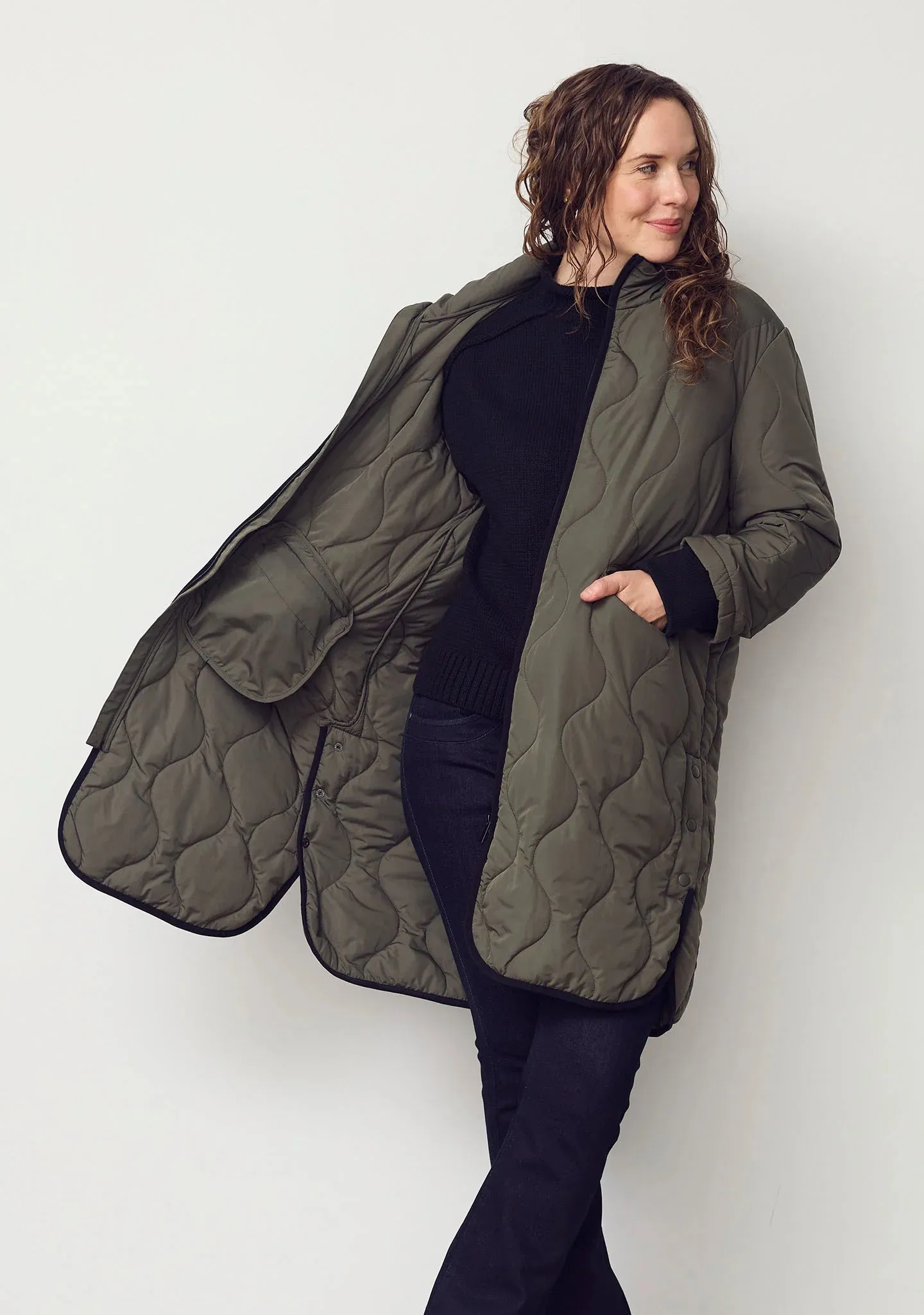 Kakhi Didi new Quilted jacket