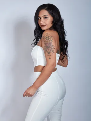Keeping it Elegant Pants Set - White