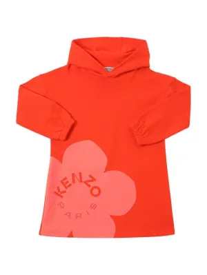 Kenzo Kids   Printed cotton sweat dress 
