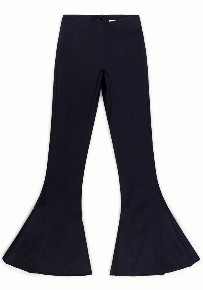 KNWLS FW23-DRDT0BLACK DRD FLARED TECH TROUSERS BLACK