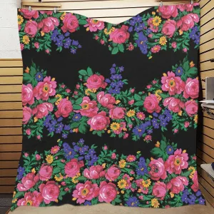 Kokum's Revenge-Black Quilted Comforter 70"x80"