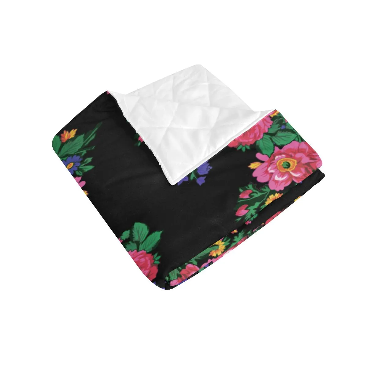Kokum's Revenge-Black Quilted Comforter 70"x80"