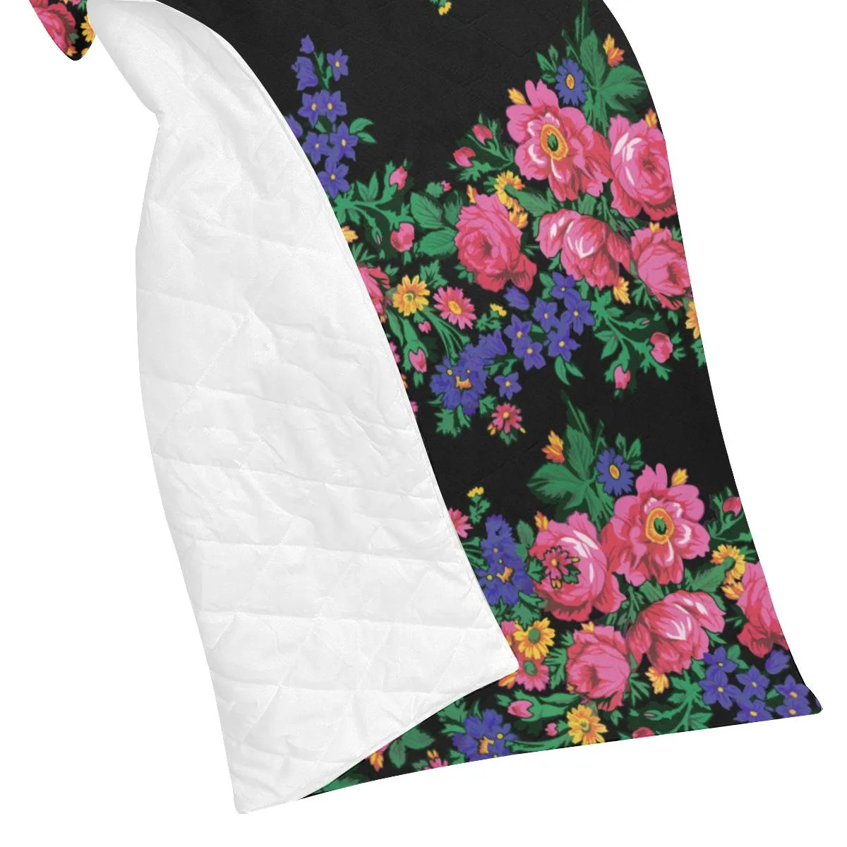 Kokum's Revenge-Black Quilted Comforter 70"x80"