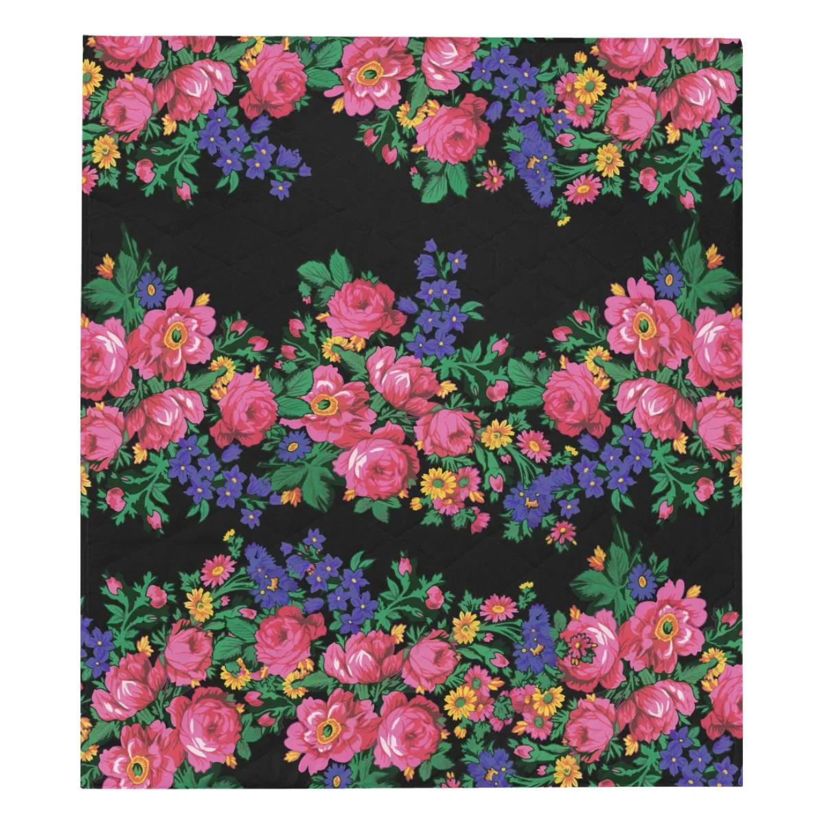 Kokum's Revenge-Black Quilted Comforter 70"x80"