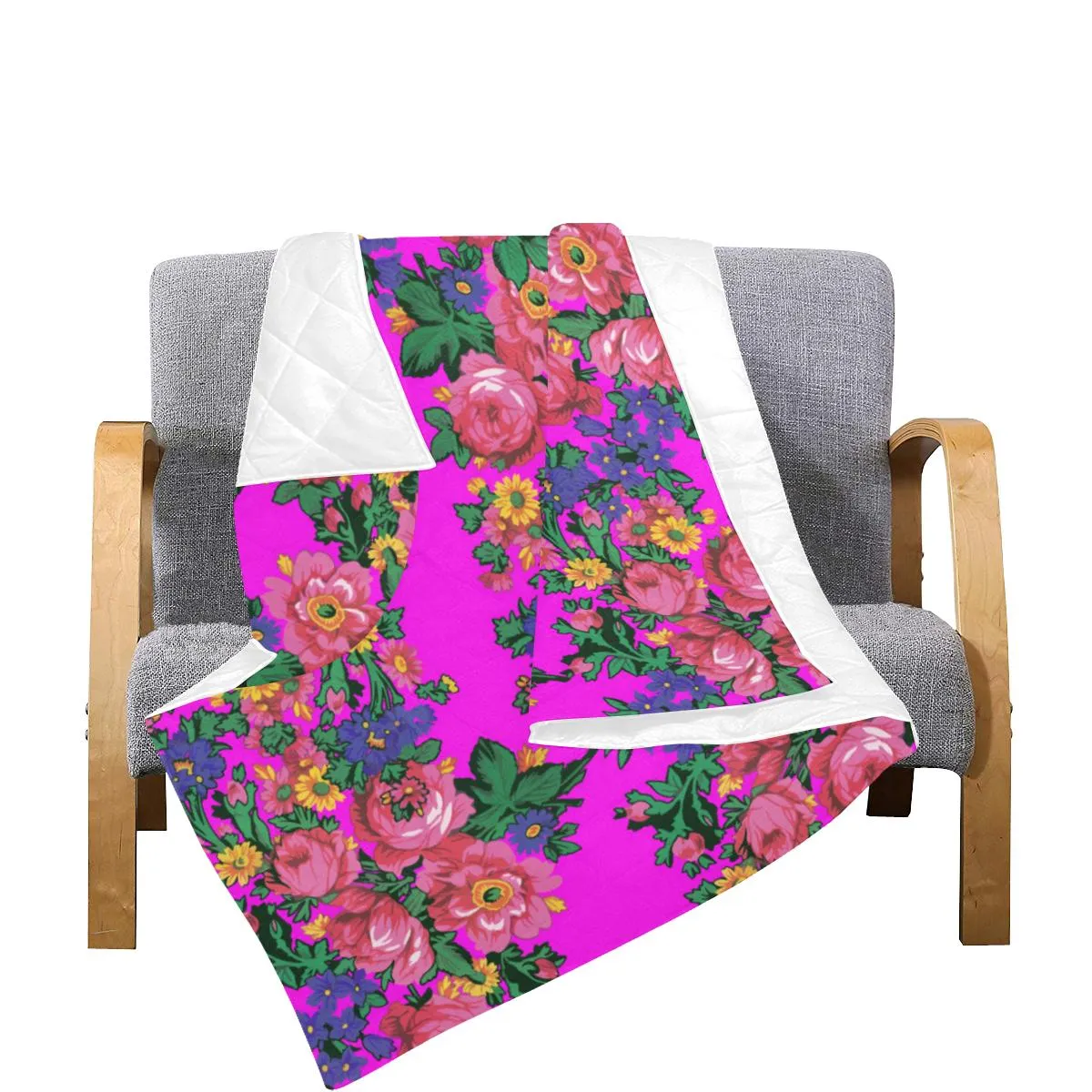 Kokum's Revenge Blush Quilted Comforter 70"x80"