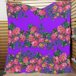 Kokum's Revenge-Lilac Quilted Comforter 70"x80"