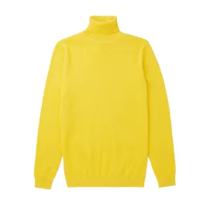 Long Sleeve Turtle Neck Sweater by Lorenzo Franco-Yellow