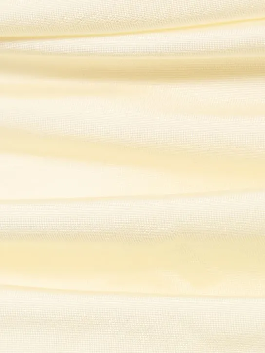 Magda Butrym   Draped jersey off-shoulder mini dress 