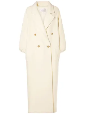 Max Mara   Zaffo cashmere double breasted long coat 