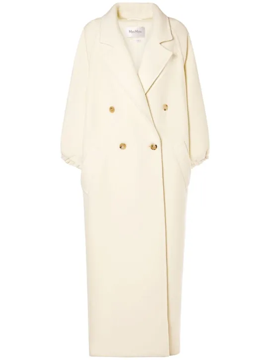 Max Mara   Zaffo cashmere double breasted long coat 