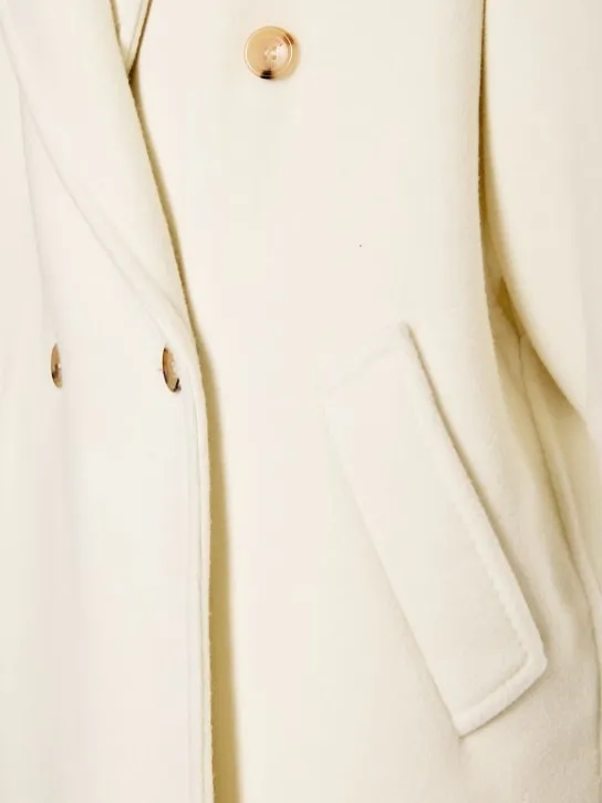 Max Mara   Zaffo cashmere double breasted long coat 