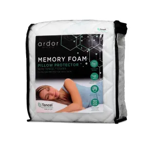 Memory Foam Standard Pillow Protector with Tencel Cover