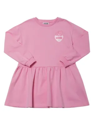 Moschino   Printed cotton sweat dress 