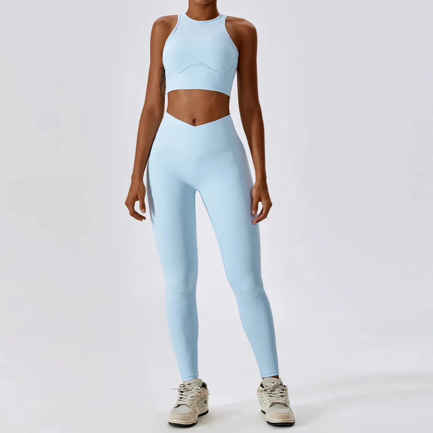 New Naked Feeling Flared Pants Yoga Suit