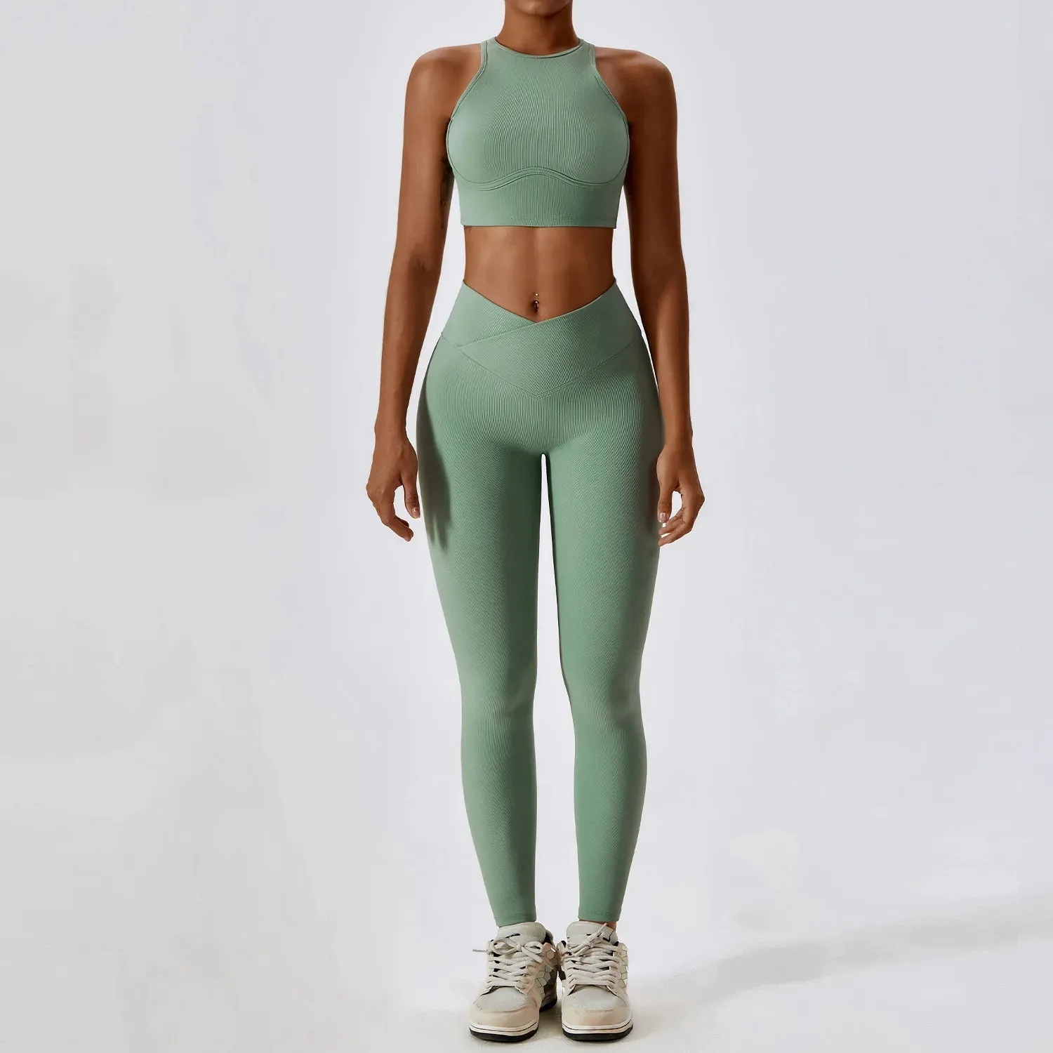 New Naked Feeling Flared Pants Yoga Suit