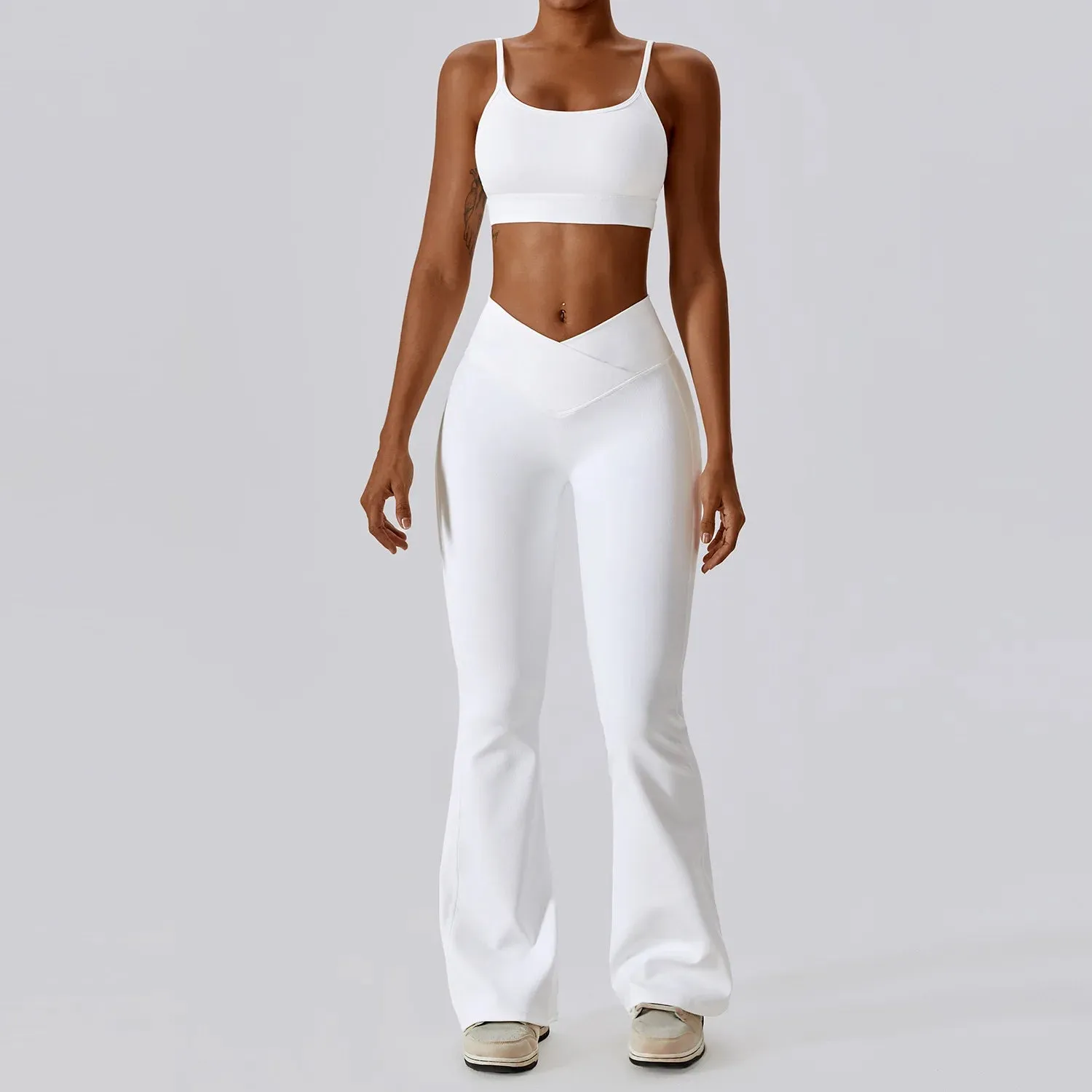 New Naked Feeling Flared Pants Yoga Suit