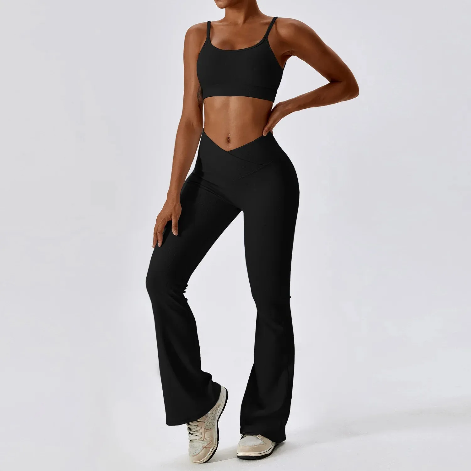 New Naked Feeling Flared Pants Yoga Suit