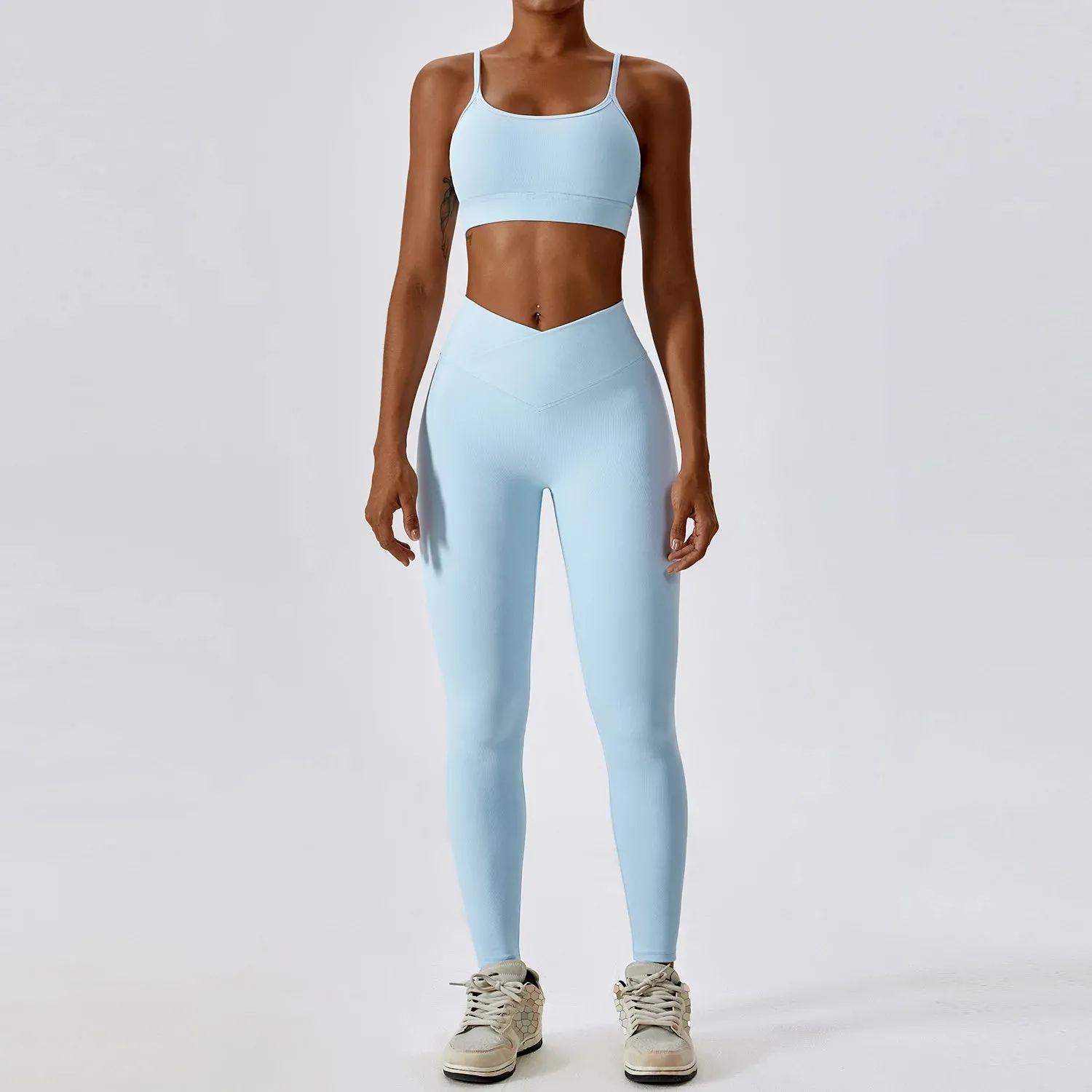 New Naked Feeling Flared Pants Yoga Suit